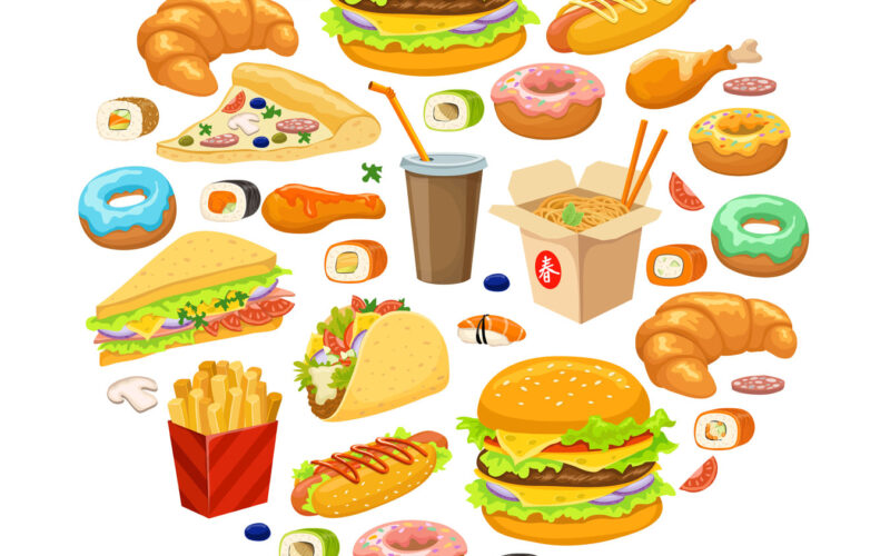 bad fast food clipart